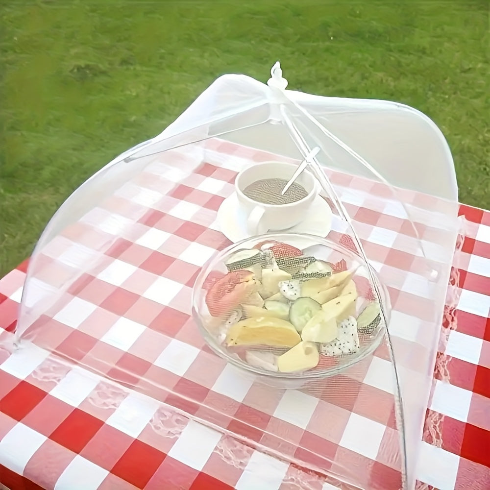 3pcs Mesh Food Cover Set, Foldable Kitchen Food Cover for Home Use, Fly-Proof Food Cover for Outdoor Picnics, Barbecues, and More. Reusable, Washable, and Easy to Clean